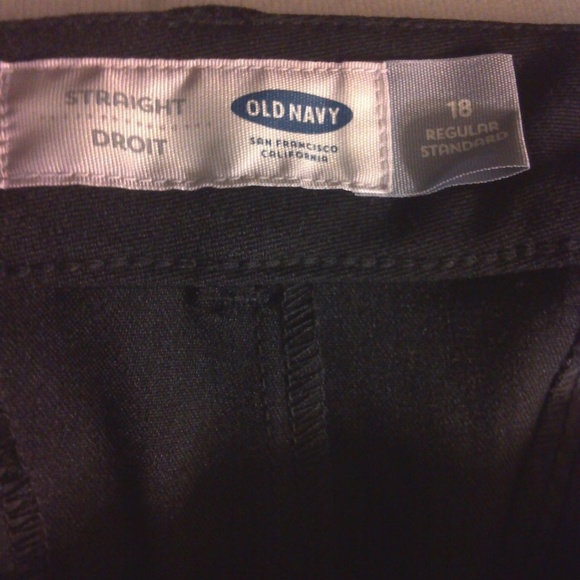Old Navy Straight Droit(18R)BLK Dress Pants - Picture 3 of 5